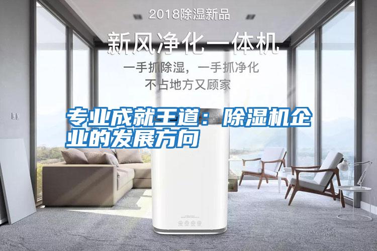 專業成就王道：除濕機企業的發展方向