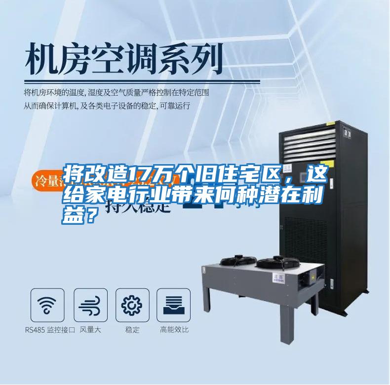 將改造17萬個舊住宅區，這給家電行業帶來何種潛在利益？