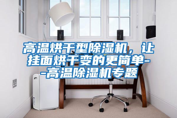 高溫烘干型除濕機,讓掛面烘干變的更簡單--高溫除濕機專題