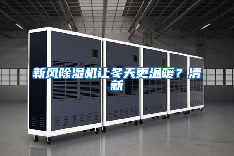 新風除濕機讓冬天更溫暖?清新