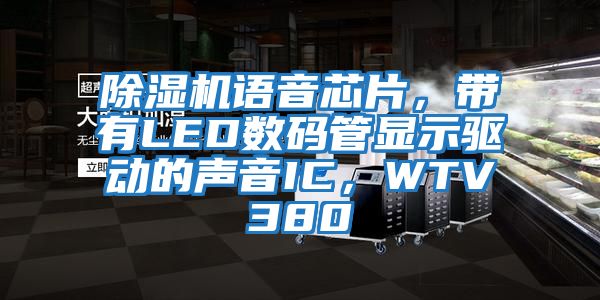除濕機語音芯片，帶有LED數碼管顯示驅動的聲音IC，WTV380